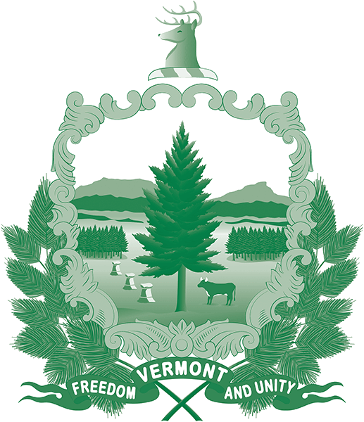 State of Vermont Coat of Arms in Pantone 356