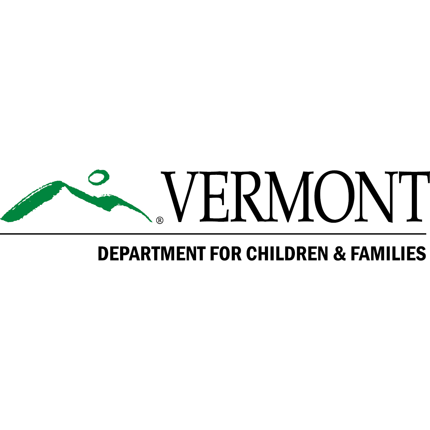 State of Vermont Moon Over Mountains logo with the Department for Children and Families identifier.