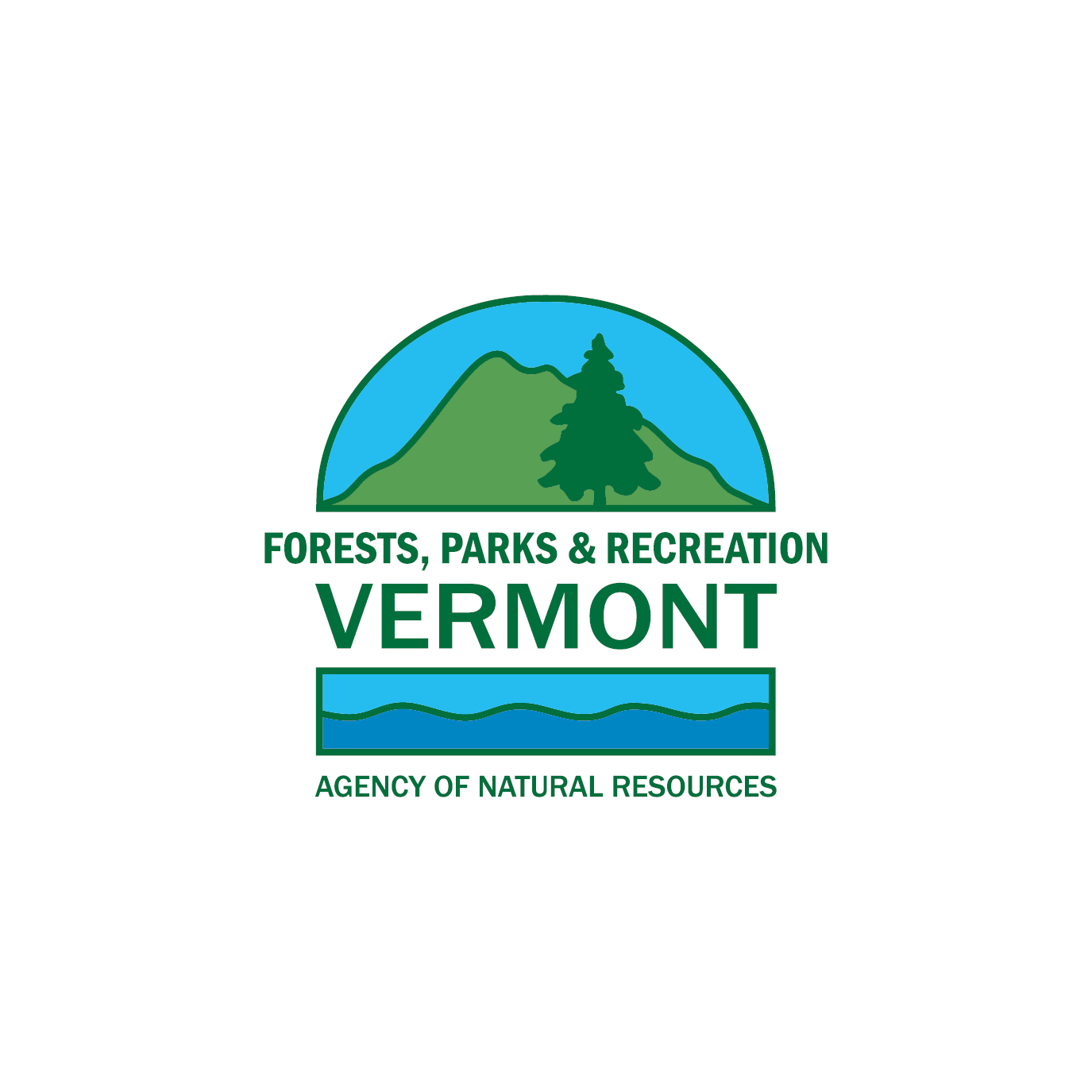 Department of Forests Parks and Recreation logo.